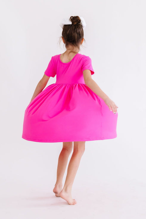 hot-pink-s-s-pocket-twirl-dress Mila & Rose at Sophia's Style--3T--4